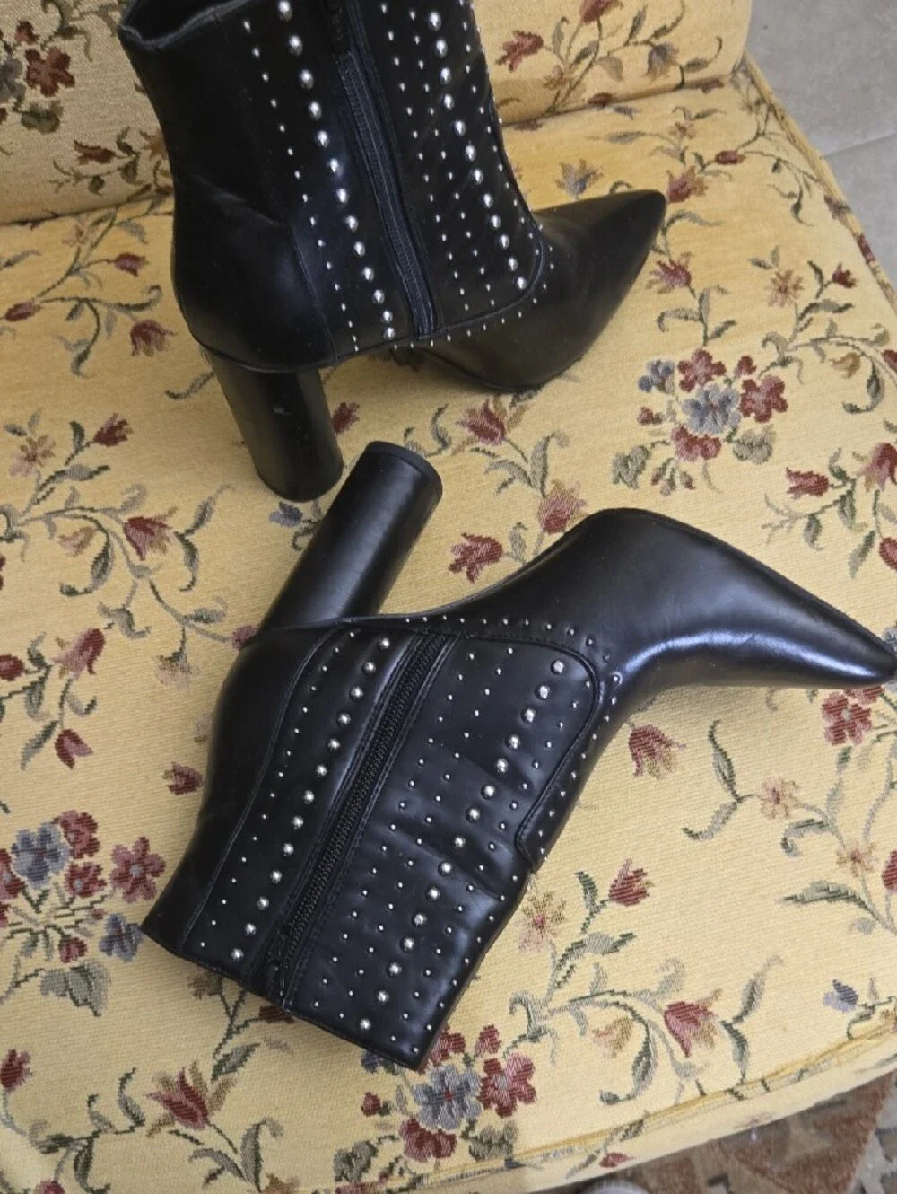 BCBGeneration  Studded Pointed-Toe Ankle Booties